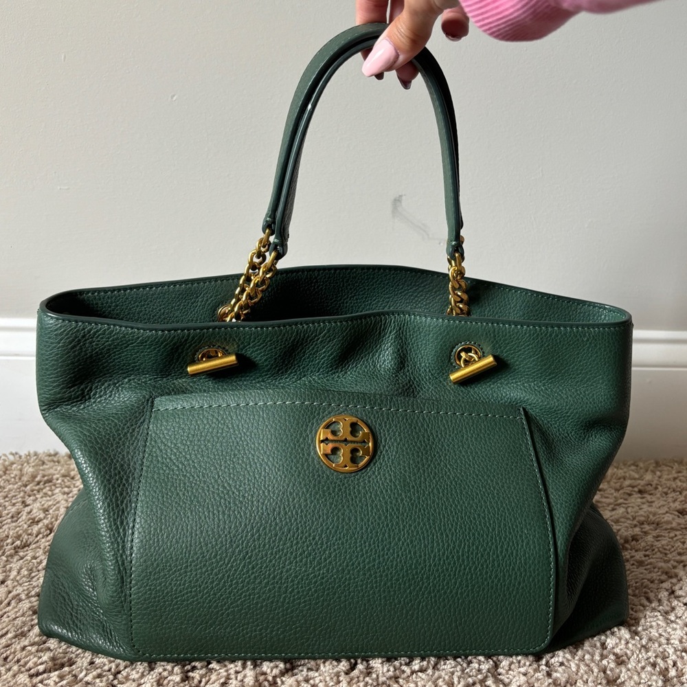 Tory Burch Green Purse & Strap